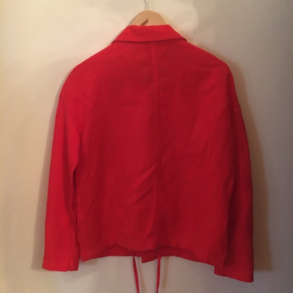 Red Linen Jacket - Picture 4 of 4
